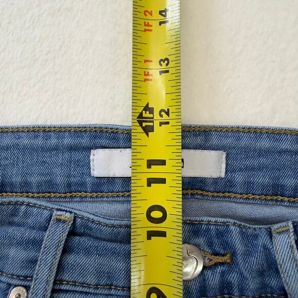 Joe's Jeans Women's Light Wash Blue Denim Jeans Size 27 Raw Hem Skinny Fit - Picture 7 of 7